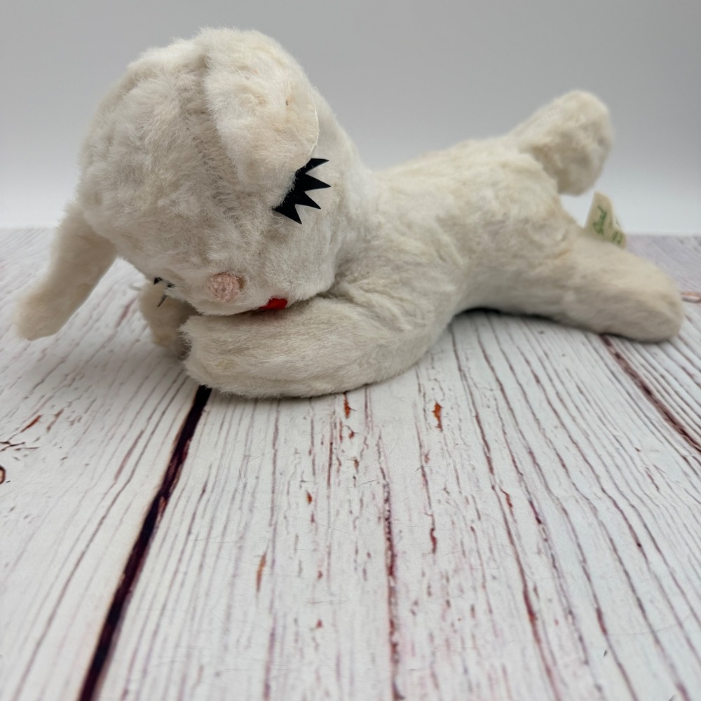 Vintage‎ Gund Plush Lamb White Sheep Sani-Foam Stuffed J Swedlin Brooklyn NY 10"